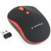 OEM Myš GEMBIRD MUSW-4B-03-R, černo-červená, bezdrôtová, USB nano receiver MUSW-4B-03-R