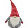 Tutumi Vianočný škriatok elf 019 - 50 cm červený/šedý