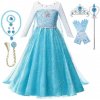 Dievčenské šaty princezná Elsa Ľadové Kráľovstvo Modré | Frozen 110-130 cm 110 cm