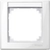 Rámček 1-násobný popis.p. biela polárna Merten M-Smart (Schneider)