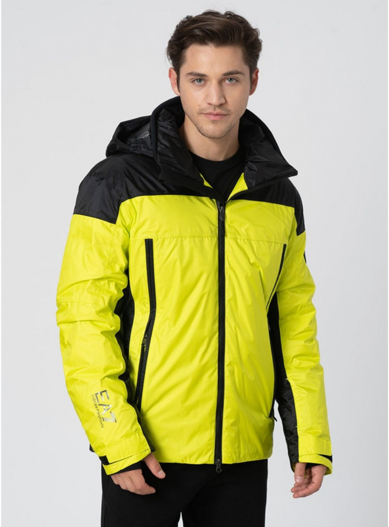 Emporio Armani lyžiarska bunda EA7 Ski Down jacket Žltá