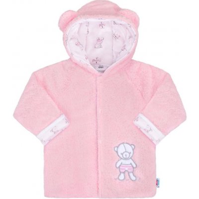 Zimný kabátik New Baby Nice Bear ružový 62 (3-6m)