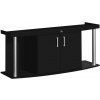 Diversa Comfort stolík pod akvárium 160x60x67 cm čierna vypuklý