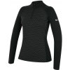 Dámske funkčné tričko Zulu Merino 240 Zip Long Veľkosť: L / Farba: čierna
