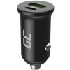 Green Cell Nabíječka do auta 38W GC PowerRide Nano38 s USB-C USB-A Power Delivery a rychlonabíjením Ultra Charge CADM-GC-38AC