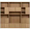 Modulárna knižnica v dekore duba v prírodnej farbe 264x243 cm Modulair – vtwonen