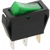 Kolískový vypínač 12V MK111 zelený