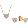 iZlato Forever Briliantová súprava z ružového zlata 0.130 ct Srdiečko IZBR530RS