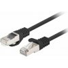 Lanberg Patchcord kat.6 FTP 0,5m černý Fluke 10-bal