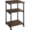tectake 404668 odkladací stolík memphis 34x30x59cm - industriálne drevo tmavé, rustikálne