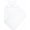 Osuška s kapucňou pre najmenších Zajačik My Rabbit Bath Towel Perle Kaloo biela 75*75 cm z jemného mäkkého materiálu od 0 mes