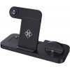 AppleKing 6 v 1 multifunkčný skladací nabíjací stojanček pre iPhone / Apple Watch / Airpods - čierny - možnosť vrátiť tovar ZADARMO do 30tich dní