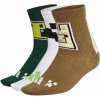 Detske ponožky adidas Minecraft Youth 3 Pack Socks Carbon/Brown Desert/Collegiate Green KXL