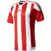 adidas Striped Estro 15 krátký rukáv Červená / Bílá Junior