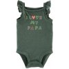 CARTER'S Body tielko Green dievča 24 m, veľ. 92