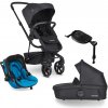 EASYWALKER Kočík kombinovaný Harvey3 Premium 4v1 Jet Black All Black/Sky Blue VP-F173499