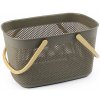 Plastový košík 18,5x28 cm - 1 ks 10 zelená khaki