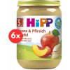 HiPP BIO Jablká s banánmi a broskyňami od uk. 4. – 6. mesiaca, 6× 190 g