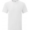 White men's Iconic combed cotton t-shirt with Fruit of the Loom sleeve šedá L Fruit of the Loom 5904882128188