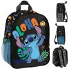 Predškolský ruksak jednokomorový Lilo a Stitch Paso pre chlapcov, dievčatá, čierny, modrý, viacfarebný