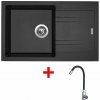Sinks LINEA 780 Metalblack + Elasta nerez/čierna