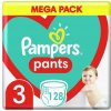 PAMPERS Pants 3 (6-11 kg) 128 ks Midi Mega box - plienkové nohavičky