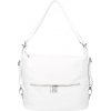 Mondo Italia Kožená kabelka na rameno/batoh 328 biela Biela