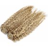 Kučeravý clip in maxi set 53cm pravé ľudské vlasy - REMY 200g - svetlý melír