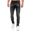 Čierne pánske slim fit rifľové nohavice Bolf MP0025N
