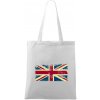 Britská vlajka stará - Taška bavlnená - 42 x 38 cm ( Biela )