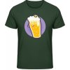 Akciové Gildan Soft-Style Tričko - Motív - Pivo so smrtkou 2 - Forest Green - 4XL - Pánske