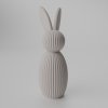 Zajačik Arion – moderná veľkonočná dekorácia na stôl Farba: Biela muted