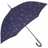 Perletti 21781 Piatto deštník dámský holový automatický tm.modrý