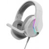 Marvo H8618, slúchadlá s mikrofónom, ovládanie hlasitosti, biela, 2.0, podsvietené, USB