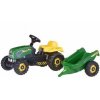 Rolly Toys Kid Šlapací traktor s vlečkou Zelený