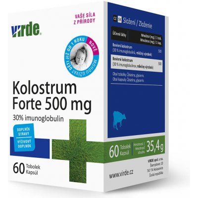 Virde Kolostrum Forte 500 mg 60 kapsúl