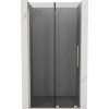 Mexen Velar, posuvné sprchové dvere do otvoru 100 cm, 8mm šedé sklo, brúsená oceľ, 871-100-000-41-97