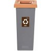 Igotrend, 723006 Kôš na triedený odpad 75 l, FIT BIN sivo/hnedý