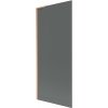 Mexen Next L, 1-krídlová vaňová zástena 80 x 150 cm, 6mm šedé sklo, medený profil, 895-080-000-03-40-65