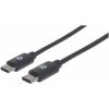 Kábel USB Manhattan USB-C - USB-C 0.5 m Czarny (354868)