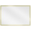 Mexen Loft, obdĺžnikové kúpeľňové zrkadlo 60 x 40 cm, farba rámu zlatá lesklá, 9852-060-040-000-50