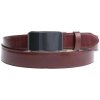 Špongr pánsky kožený opasok 350026 AUTOMAT tmavo hnedý