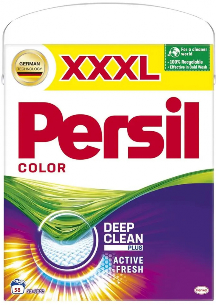 Persil Deep Clean Color prací prášok na farebné oblečenie box 58 PD 3,48 kg