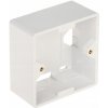 Solarix Krabice/box na omítku pro zásuvky bílý