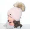 Dámska čiapka s prírodnou kožušinou
