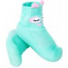 Ponožky s gumenou podrážkou na učenie chôdze či kúpanie MENTA mentolová