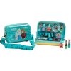 Lip Smacker Disney Frozen Travel To Go Beauty Case odstín růžová rtěnka 2 x 1 g + lesk na rty 2 x 1 g + lak na nehty 2 x 4 ml + paletka rozjasňujících krémů 4 g + aplikátor + klíčenka + pouzdro
