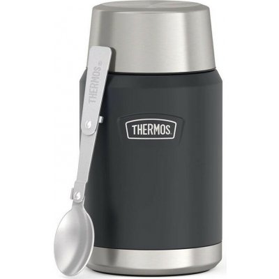 Thermos termoska na jedlo Icon Food Jar with Folding Spoon 710 ml sivá
