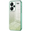 Gumený Glitter kryt Gradient na Xiaomi Redmi Note 13 Pro+ - Zelená