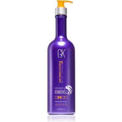 GK Hair Miami Bombshell hydratačná vyhladzujúca maska pre zosvetlené alebo melírované vlasy 710 ml